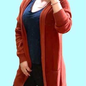 Peyton Primrose Brandy Whiskey Cotton Cardigan XL